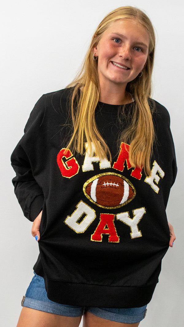 Game Day Patch Sweater
