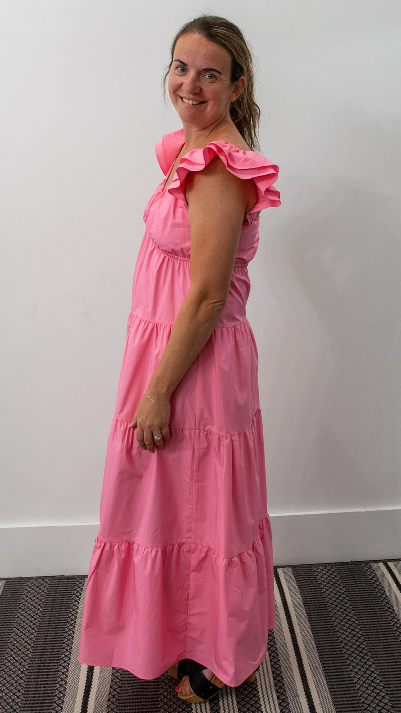 Bubblegum Tiered Dress