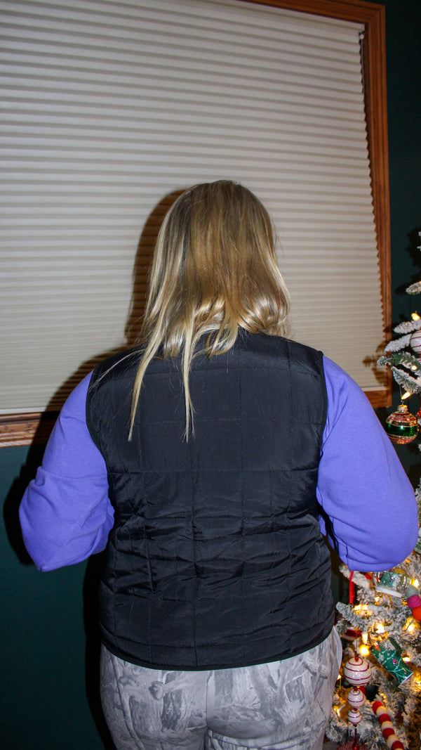 Quilted Cheetah Vest