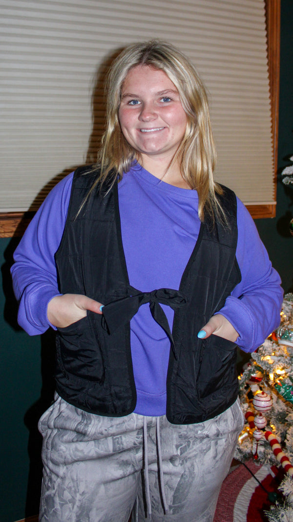 Quilted Cheetah Vest